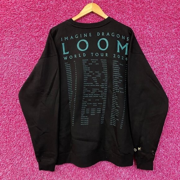 Imagine Dragons Loom World Tour 2024 Crewneck Sweatshirt XXL - Picture 4 of 5